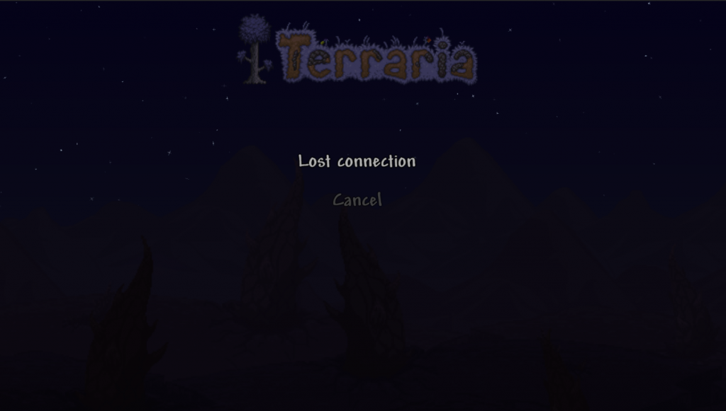 terraria lost connection